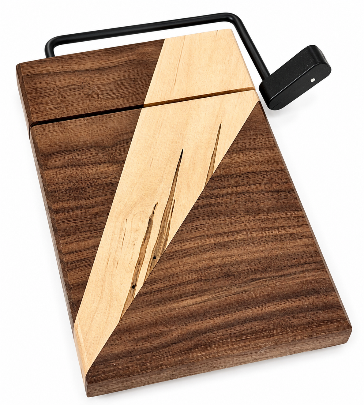 Walnut and Spalted Maple Cheese Slicing Board