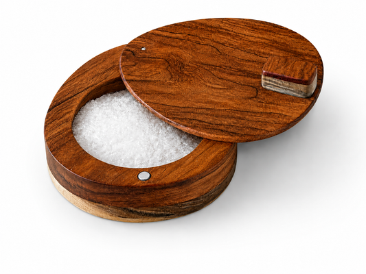 Walnut and Poplar Salt Cellar 2